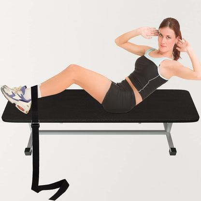 Nordic Strap Nordic Hamstring Curl Strap on Bench 6.5Ft Gym Seatbelt Hamstring Straps Fitness Curl Belt Leg Seatbelt Exercise Assisted Gym Straps Leg Muscles Exercising for Home Women Men Black